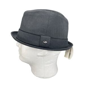 VTG Y2k Peter Grimm Men's Sz S/M Chaos Fedora Hat Black/Charcoal NEW True Charac